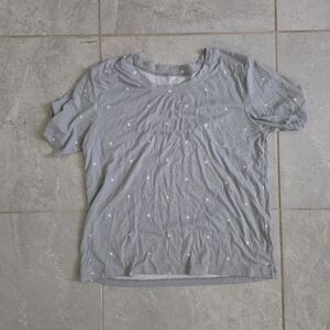 Felina Light Gray Star Print PJ Set